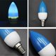 thumbnail image 3 of 3x E14 Led Colored Candle Tip Bulbs, Colored Candle Lights, Blue, 3 of 5
