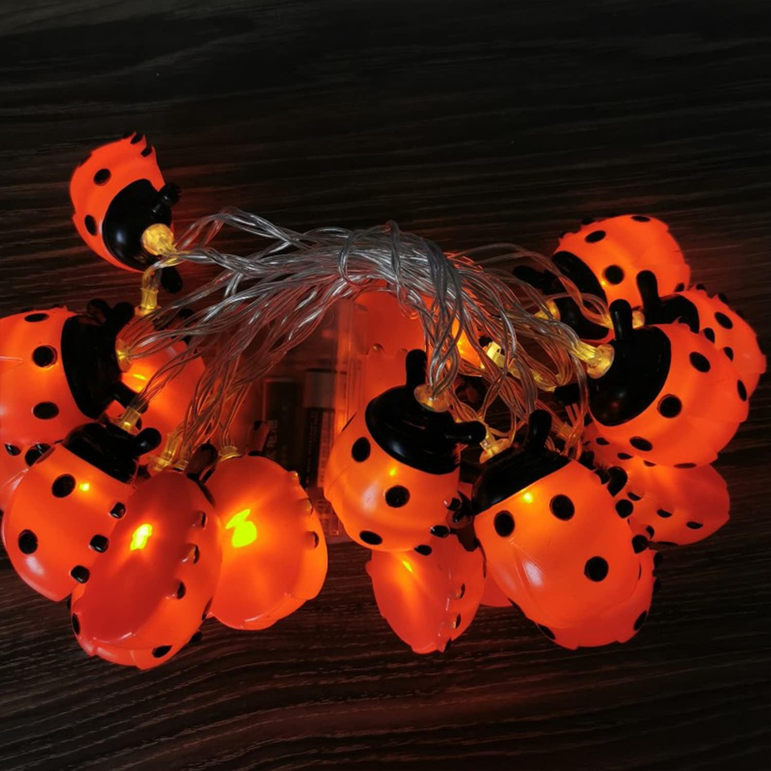 Ladybug Fairy Lights, Beetle String Lights for Bedroom Garden Patio Wedding Party Indoor Outdoor Decoration