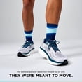thumbnail image 6 of Feetures Elite Light Cushion Mini Crew Sock - Sport Sock with Targeted Compression - Blue Bounce , Medium (1 Pair), 6 of 7