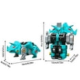 Tyuong Learning Toys Deformation Robot Dinosaur Diamond Assembly And