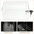 thumbnail image 2 of Clear Suggestion Box Ballot Box Donation Box with Lock for Fundraising Voting Ballot, 2 of 8