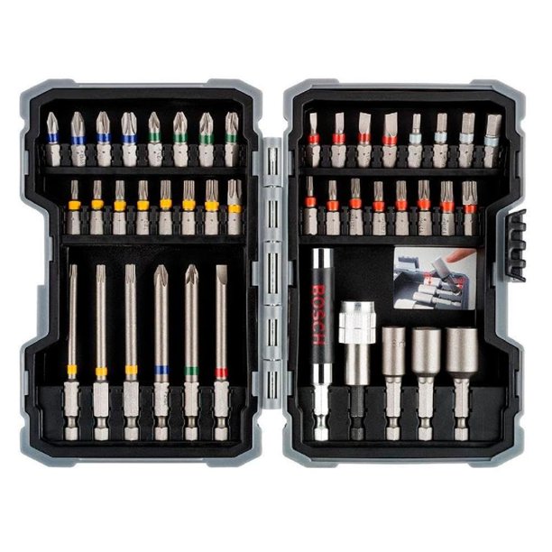 Juego de brocas para albañilería Bosch 2607017164, 43 piezas, con soporte