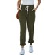 thumbnail image 1 of Pantalones de pierna recta Polyetser Pantalones casuales transpirables con cordón en la cintura para mujeres y niñas, 1 of 6