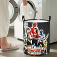 thumbnail image 7 of Large Laundry Hamper, Power Rangers Collapsible Laundry Basket With Handles, Tall Storage Basket For Blanket, Toys, Dirty Clothes In Living Room, Bedroom, Bathroom, Nursery, 7 of 7