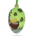 thumbnail image 2 of Happy St Patrick's Day Egg Glass Ornament 4 Inches, 2 of 5