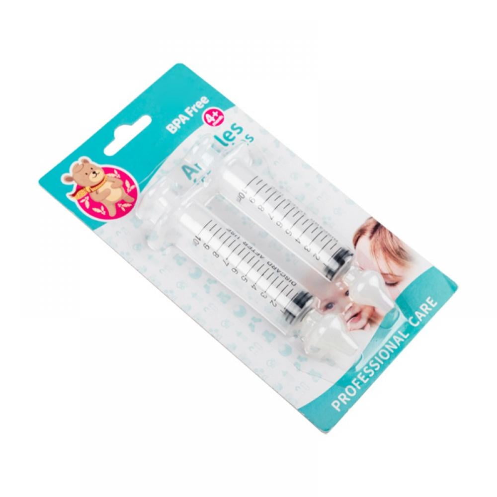 FYCONE Baby Nasal Aspirator - Safe Hygienic Nose Cleaner for Newborns and Toddlers 10ML 2 Pcs
