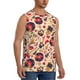 thumbnail image 2 of Fotbe gold Skull Guitar record Men's Camiseta sin Mangas Estampada para Hombres, Playera Casual para Gimnasio, Entrenamiento, Playa-Large, 2 of 7