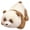 Brown, variant on Yihuala Plush Panda Hug Pillow Soft and Cuddly Panda Plush Pillow for Travel Naptime Collectible Sofa Pillow Bedding Accessory