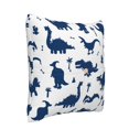 thumbnail image 2 of Bingfone Cute Cartoon Dinosaurs Linen Throw Pillow Covers Cushion Case Pocket Button Vintage Farmhouse Pillowcase for Sofa Couch Bed 18"x18", 2 of 9