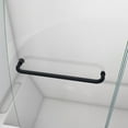 thumbnail image 5 of Aqua 56-60 Inch W x 30 Inch D x 58 Inch H Frameless Hinged Tub Door with 30 Inch Return Panel in Matte Black, 5 of 8