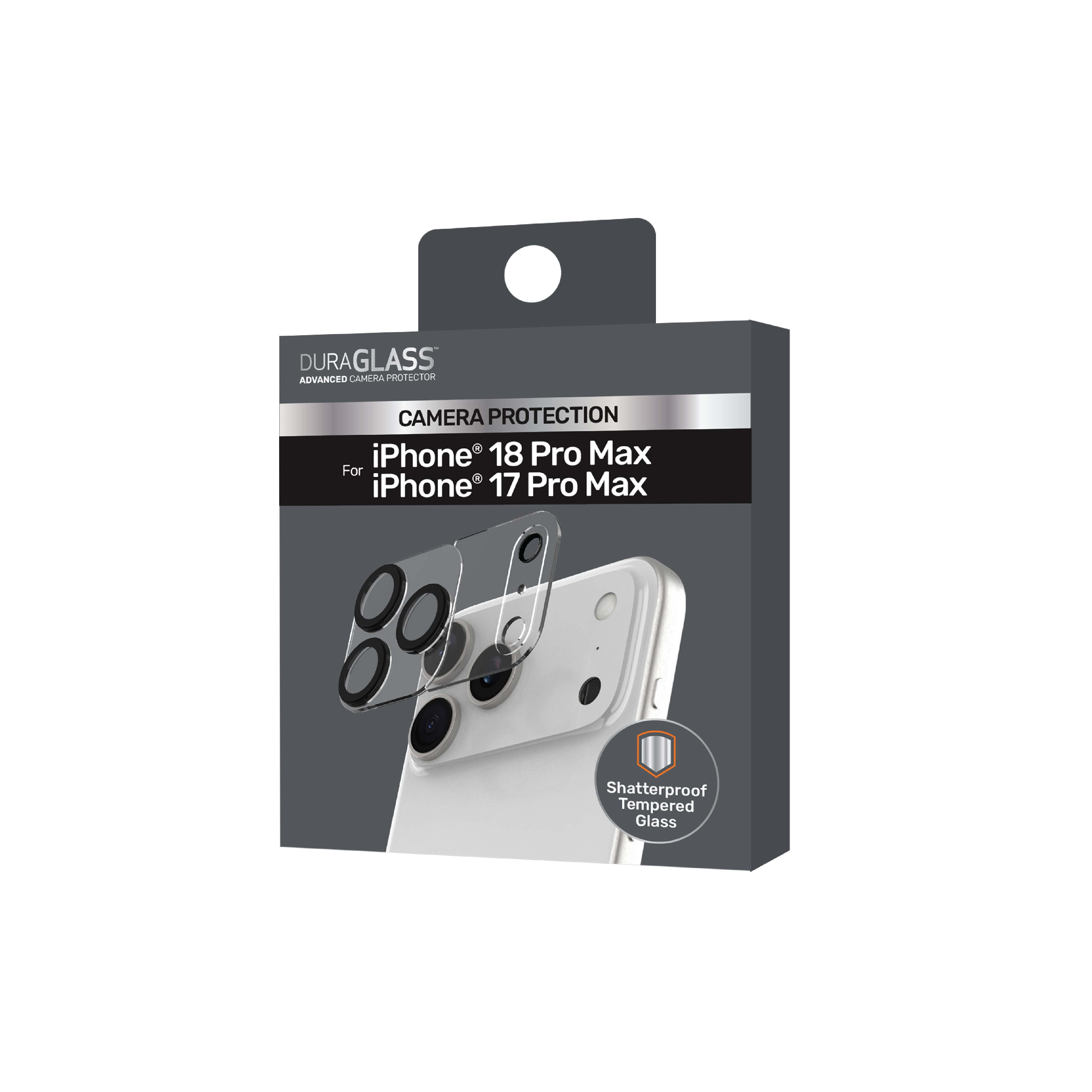 DuraGlass Camera Glass Protector for iPhone 18 Pro Max / 17 Pro Max