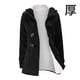 thumbnail image 1 of Sudadera con capucha para mujer, abrigo grueso con cremallera y botones, ropa de calle informal, moda de otoño e invierno, 1 of 4