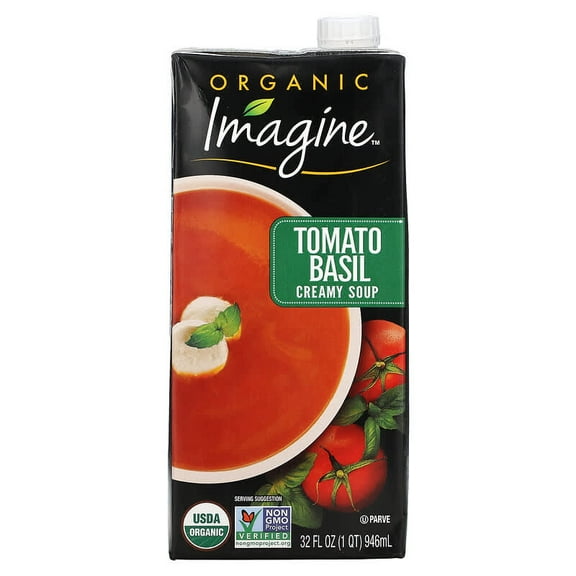 Imagine Soups, Organic Creamy Soup, Tomato Basil, 32 fl oz Pack of 3