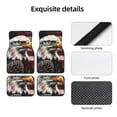 thumbnail image 4 of Balery Retro American Eagle A Juego de 4 Alfombrillas para Auto, Revestimientos de Caucho Resistente, Diseño Antideslizante, 4 of 7