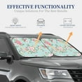 thumbnail image 4 of Naloa Vintage Floral 2 Piece Foldable Car Sun Shades, Car Windshield Sunshade, Front Window Sunshade for Car, Truck, SUV - Large, 4 of 7
