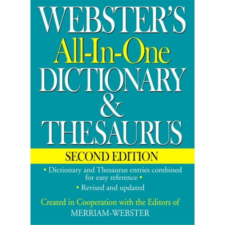 Webster's All-In-One Dictionary & Thesaurus, Second Edition