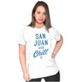 thumbnail image 4 of San Juan Puerto Rico Chill Vintage Womens Fitted Plus Size Graphic Tee Brisco Brands 3X, 4 of 5