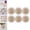Set B, variant on Elodie 6Pcs Christmas Macrame Ornaments Wood Pieces Round for Christmas Decorations Set A