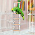 thumbnail image 6 of TOOYFUL Wooden Pet Bird Swing, Bird Cage Swing, Bird Perch Stand for Parakeets, Cockatiels, Budgie, Lovebirds, 6 of 9