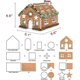 thumbnail image 2 of Gingerbread House Kit,10pcs 3D Stainless Steel Cookie Mold Cutters Set compatible Christmas New, 2 of 3