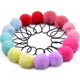 thumbnail image 1 of Lazos para el cabello con pompones, 16 piezas, lazos para el cabello para niñas, accesorios para el cabello, soportes de cola de caballo esponjosos, banda para el cabello con pompón para niñas pequeñ, 1 of 5
