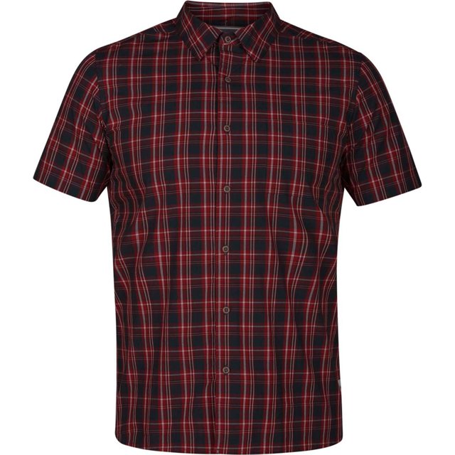 Camisa Abotonada Hurley Charlie Hombre Roja Mediana
