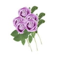 thumbnail image 3 of 5 centros de mesa de flores artificiales para San Valentín, decoración para el hogar. Violeta, 3 of 9