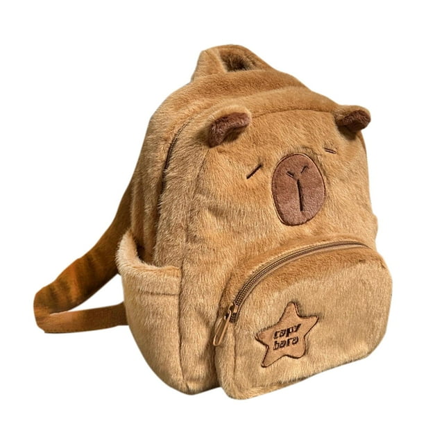 TISHITA Capybara Plush Backpack Daypack Lightweight Bookbag for Girls Adults College