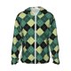 thumbnail image 1 of Fotbe Green Squares Chaqueta con Protección Solar UPF 50+ para Hombre y Mujer, Camisa con Capucha y Bolsillos-Small, 1 of 7