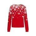 thumbnail image 6 of Neewe Christmas Sweatshirt for Women Crewneck Christmas Tree Long Sleeve Shirt Xmas Holiday Party Pullover Sweater Tops S-5XL, 6 of 6