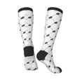 thumbnail image 4 of Balery Black Rabbit Printed Novelty Socks Men's Women's Crew Socks Sports Socks Knee High Socks Cotton Socks Quirky and Cool Socks, 4 of 9