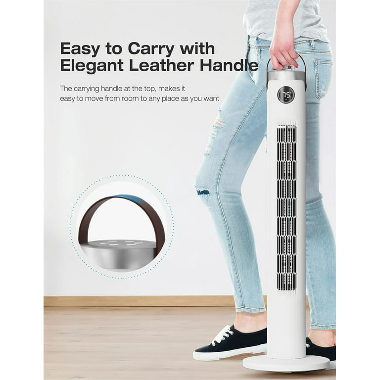 Tower Fan with Remote, G-Ocean 46 Inch Oscillating Fan, Bladeless