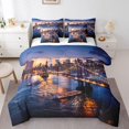 thumbnail image 1 of YST New York City Comforter Set, 7-Piece, Cityscape, Full, 1 of 5