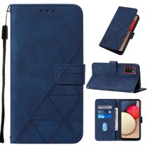 for Samsung Galaxy A03s Case, Wallet Case Cover, Magnetic Stand Flip Protective Cover Retro Leather Flip Case Purse with ID & Credit Card Slots Holder Case for Samsung Galaxy A03s, Darkblue