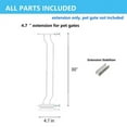 thumbnail image 3 of 4.7inch Extensions for Extra Wide and Tall Baby Gate with Auto-Close and Hold-Open Features, Easy Walk Thru Indoor Safety Gate Extension Kit, Pet Gates Extension,Dog Gates Extension, 3 of 6
