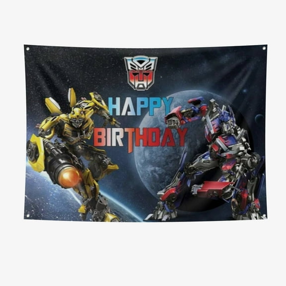 Transformers Party Supplies Festival Backdrop Party Banner 7x5ft 7*5FT For Boys and Girls