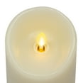 thumbnail image 4 of Luminara - Ivory Flameless Candle Pillar - Scallop Top Unscented - 3.5" x 5.3", 4 of 5