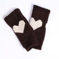thumbnail image 3 of qolati Knitted Fingerless Gloves for Women Winter Thumbhole Wrist Arm Warmer Hand Mittens Crochet Texting Soft Thermal Glove, 3 of 4