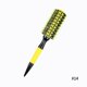 thumbnail image 2 of 1 Piece All Black Ceramic Aluminum Tube Heat Conductive Fluffy Hair Styling Curling Comb Rubber Handle Hair Roll Comb New, 2 of 3