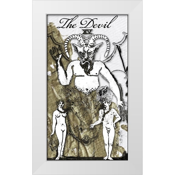 Sommers, Mindy 10x14 White Modern Wood Framed Museum Art Print Titled - The Devil