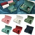 Mini Compact Velvet Jewelry Storage Box, Box, Earring Necklace Box B8A0