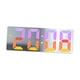 thumbnail image 4 of Reloj despertador digital con función de repetición y silenciador, brillo ajustable 12/24 h Blanco, 4 of 9