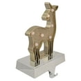 thumbnail image 4 of Northlight LED Lighted Reindeer Christmas Stocking Holder - 7.5" - Gold Finish, 4 of 5