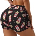 thumbnail image 1 of Fotbe Popcorn Shorts Sin Costuras – Shorts Deportivos de Cintura Alta para Mujer, Elásticos para Gimnasio, Yoga, Running o Ciclismo-Large, 1 of 8