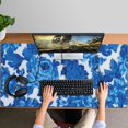 thumbnail image 4 of Long Mouse Pads for Desk,Pioneer Flower Floral Print Pattern Desk Mats on Top Of Desks, Desk Mouse Pad Extra Large with 3mm Non-Slip Base and Stitched Edge for Gaming,Office,Work,Home 47.3"x23.6", 4 of 6