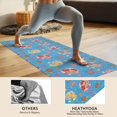 thumbnail image 4 of Mermaid Princess Sea Pattern Hot Yoga Mat Towel Non Slip for Hot Yoga - Quick-Drying Yoga Mat Cover with 4 Corner Pockets with Travel Bag - Hot Yoga Towel Non Slip Grip Moisture Wicking Sweat 70"x26", 4 of 6