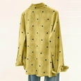 thumbnail image 6 of Giftesty Button up Shirts for Women Long Sleeve Dress Shirt with Pocket and Heart Print Casual Loose Blouses Tops, 6 of 7