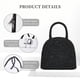 thumbnail image 4 of Easygdp Black Glitter Bolsa de Almuerzo Insulada Grande, Forro de Aluminio, Diseño Espacioso, a Prueba de Fugas, Ideal para Trabajo, Picnics, Viajes y Actividades al Aire Libre, 4 of 6