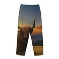 thumbnail image 5 of Sigee Yak Print Women's Soft Pajama Pants - Breathable and Comfortable Lounge Sleep Bottoms with Elastic Waistband and Pockets-Small, 5 of 9
