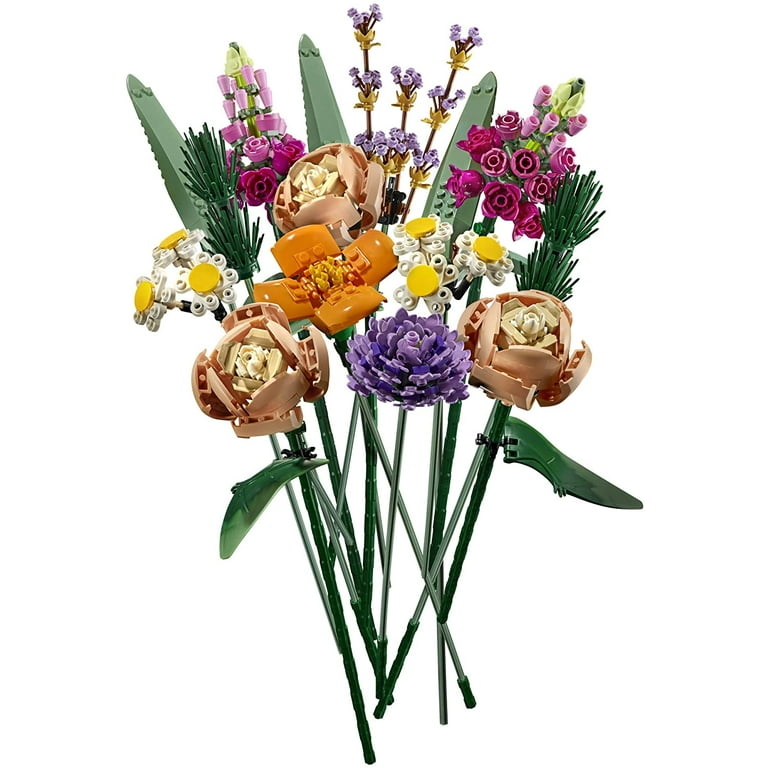 LEGO Flower Bouquet Building Kit 10280; Vibrant Mixed Roses